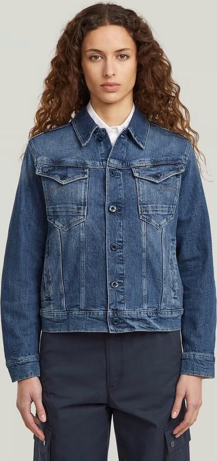 G-Star RAW Jeansjack Arc 3D Jacket met opgestikte klepzakken met lusknoopjes - Foto 5