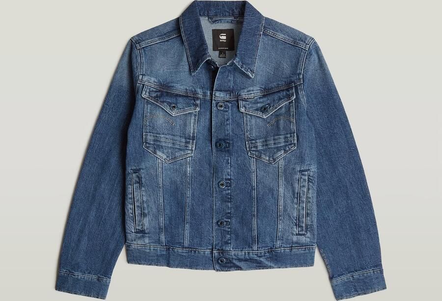 G-Star RAW Jeansjack Arc 3D Jacket met opgestikte klepzakken met lusknoopjes - Foto 8