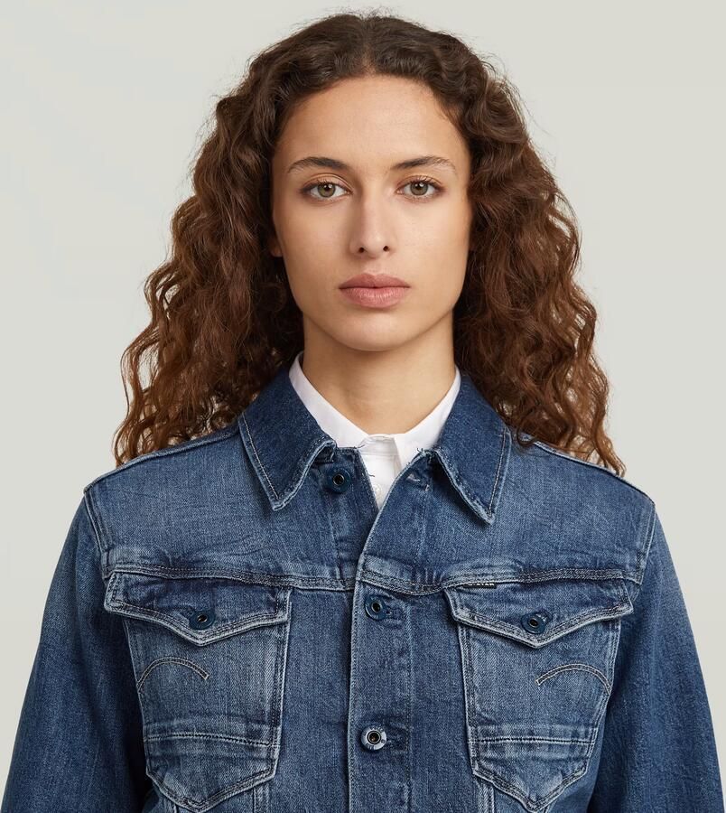 G-Star RAW Jeansjack Arc 3D Jacket met opgestikte klepzakken met lusknoopjes - Foto 2