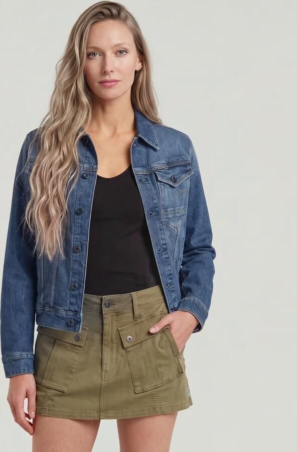 G-Star RAW Jeansjack Arc 3D Jacket met opgestikte klepzakken met lusknoopjes - Foto 13