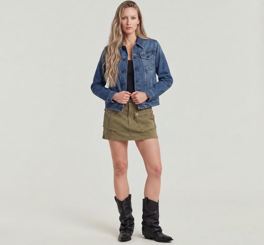 G-Star RAW Jeansjack Arc 3D Jacket met opgestikte klepzakken met lusknoopjes - Foto 10