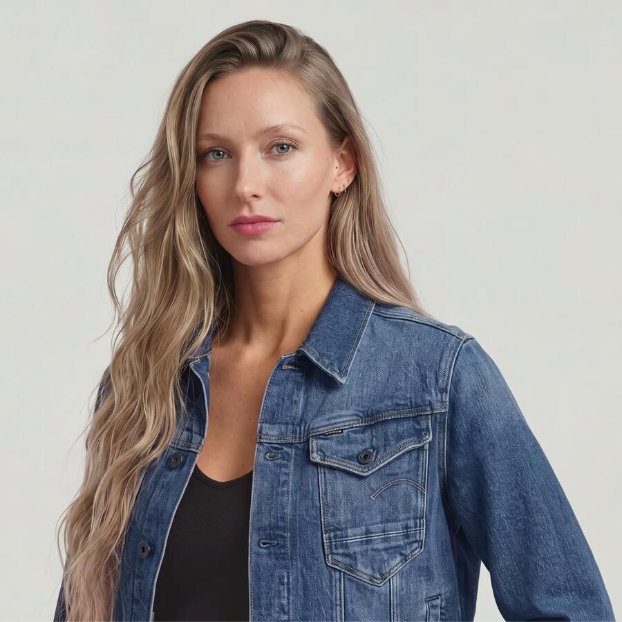 G-Star RAW Jeansjack Arc 3D Jacket met opgestikte klepzakken met lusknoopjes - Foto 8