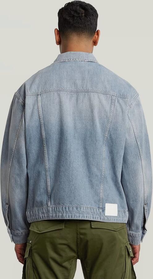 G-Star Raw Jeansjack met opgestikte klepzakken op de borst model 'Dakota' - Foto 4