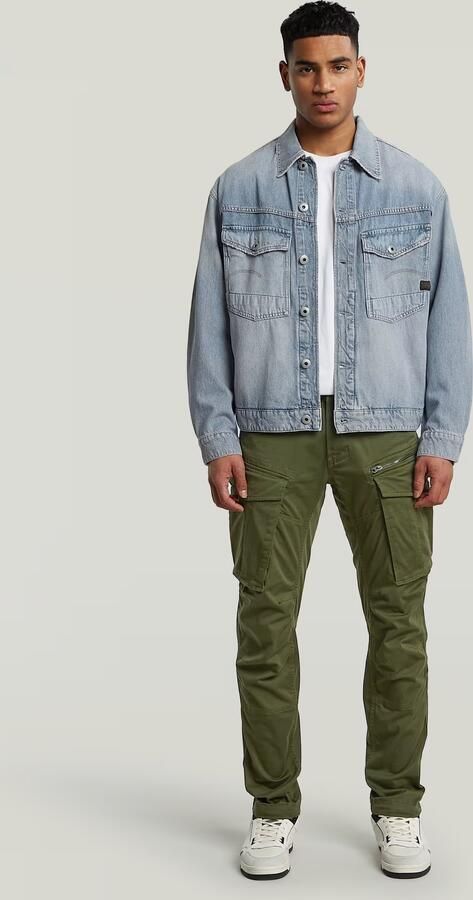 G-Star Raw Jeansjack met opgestikte klepzakken op de borst model 'Dakota' - Foto 5