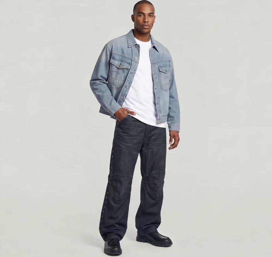 G-Star Raw Jeansjack met opgestikte klepzakken op de borst model 'Dakota' - Foto 4
