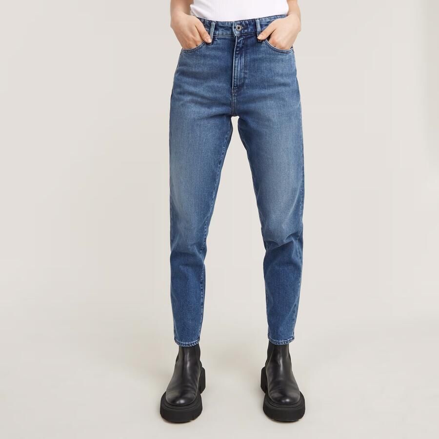 G-Star RAW Janeh Ultra High Mom Ankle Jeans Midden blauw Dames - Foto 7