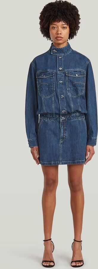 G-Star RAW Jasjurk Midden blauw Dames