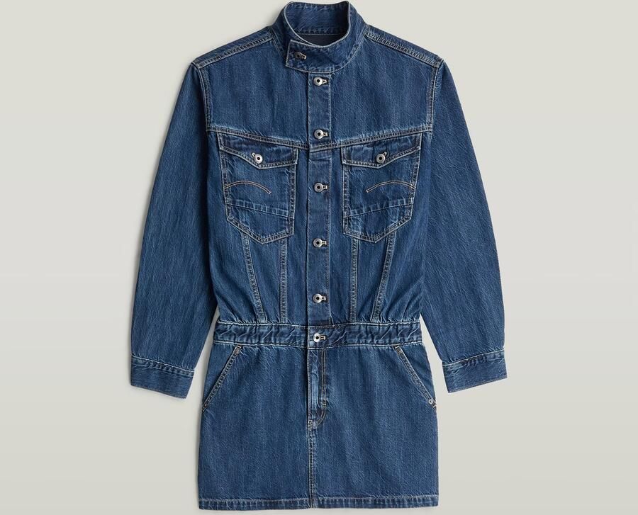 G-Star RAW Jasjurk Midden blauw Dames - Foto 3