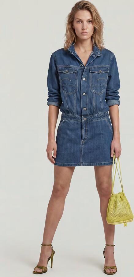 G-Star RAW Jasjurk Midden blauw Dames - Foto 6