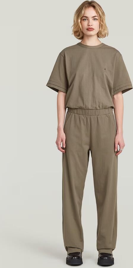 G-Star RAW Jersey Jumpsuit Bruin Dames