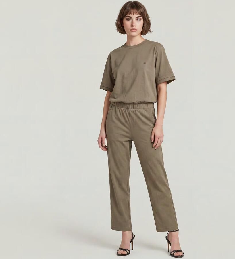 G-Star RAW Jersey Jumpsuit Bruin Dames - Foto 4