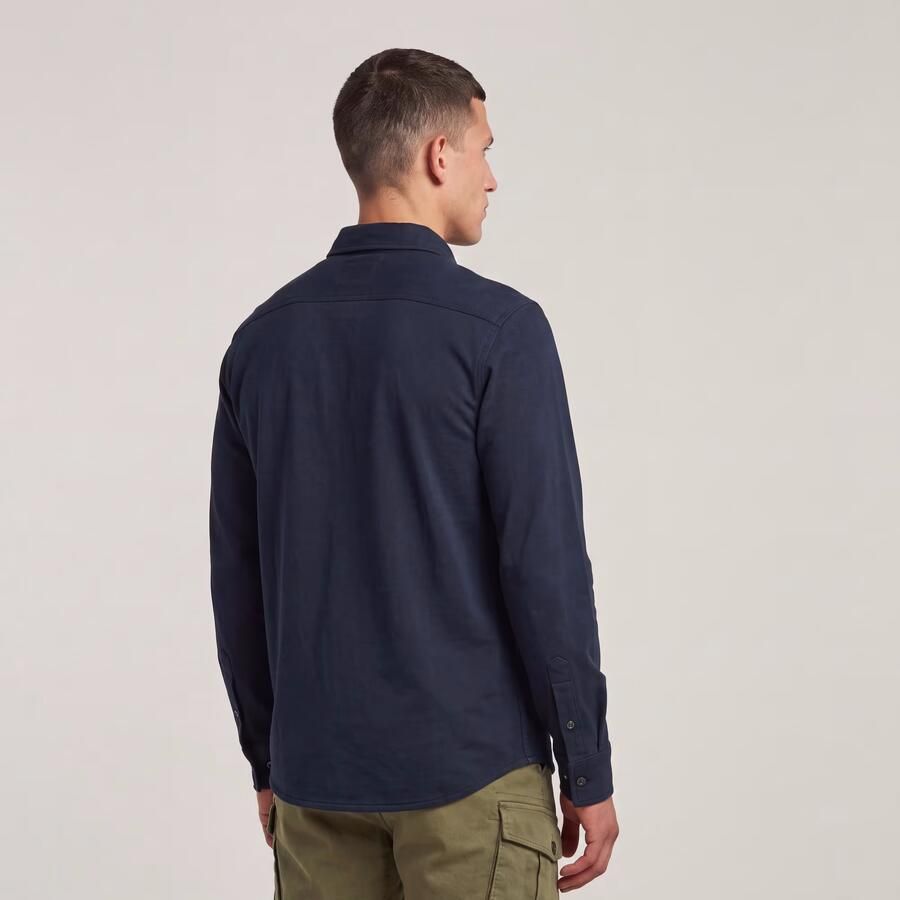G-STAR RAW Heren Overhemden Marine Jersey Shirt L\s Blauw - Foto 9