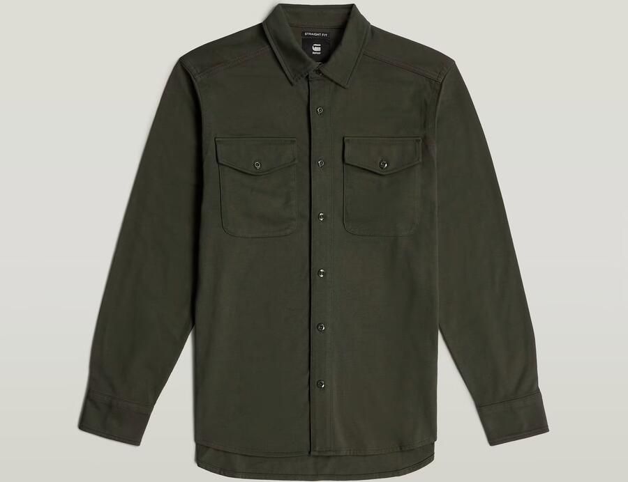 G-STAR RAW Heren Overhemden Marine Jersey Shirt L\s Grijs - Foto 10