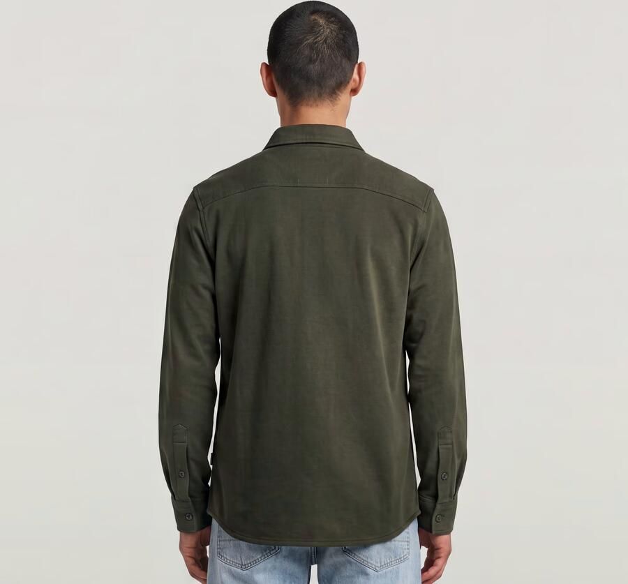 G-STAR RAW Heren Overhemden Marine Jersey Shirt L\s Grijs - Foto 12