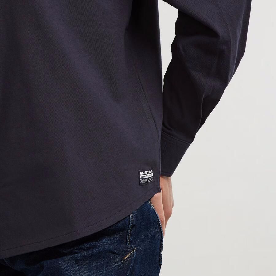 G-Star RAW Jersey Shirt Top Donkerblauw Dames - Foto 2