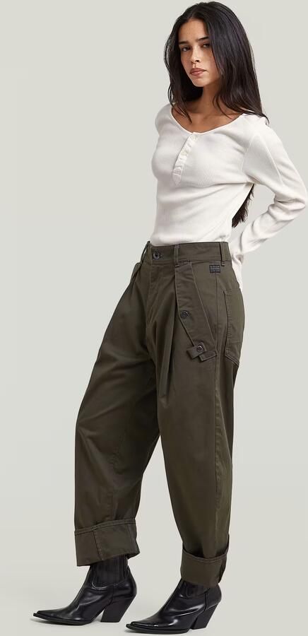 G-Star RAW Jett 3D Boyfriend Cargobroek Bruin Dames - Foto 5
