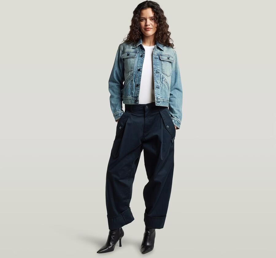 G-Star RAW Jett 3D Boyfriend Cargobroek Donkerblauw Dames - Foto 4