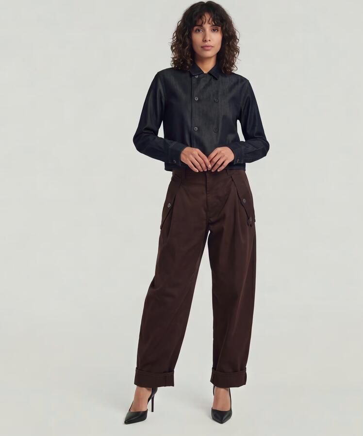 G-Star RAW Jett Boyfriend cargobroek Bruin Dames - Foto 6
