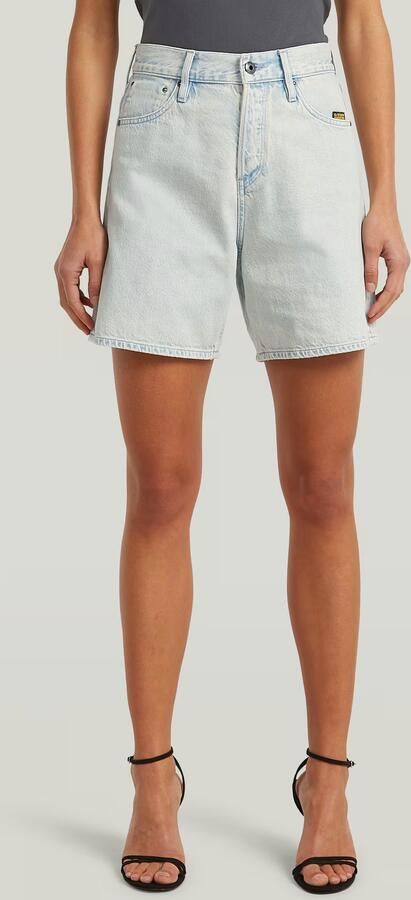 G-Star RAW Jett High Clean Edge Short Midden blauw Dames