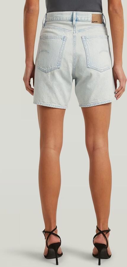 G-Star RAW Jett High Clean Edge Short Midden blauw Dames - Foto 5