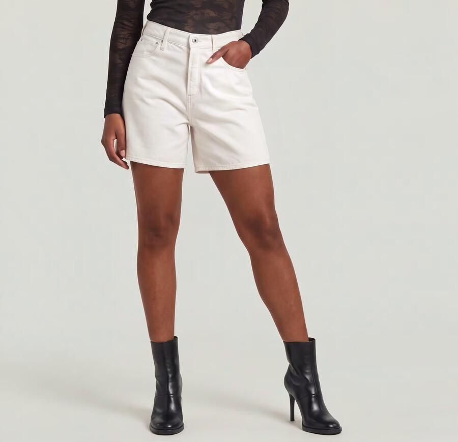 G-Star RAW Jett High Clean Edge Short Wit Dames - Foto 4