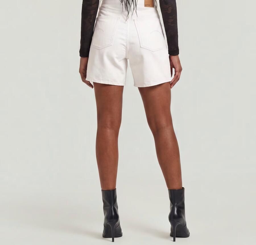 G-Star RAW Jett High Clean Edge Short Wit Dames - Foto 5