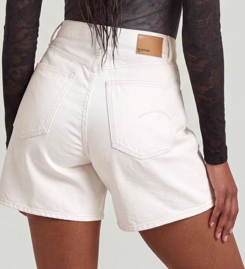 G-Star RAW Jett High Clean Edge Short Wit Dames - Foto 6