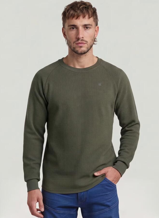 G-Star Raw regular fit longsleeve in brei-look model 'Jirgi' - Foto 8