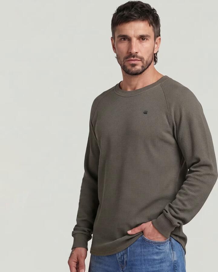 G-Star Raw Regular fit shirt met lange mouwen in gebreide look model 'Jirgi' - Foto 4