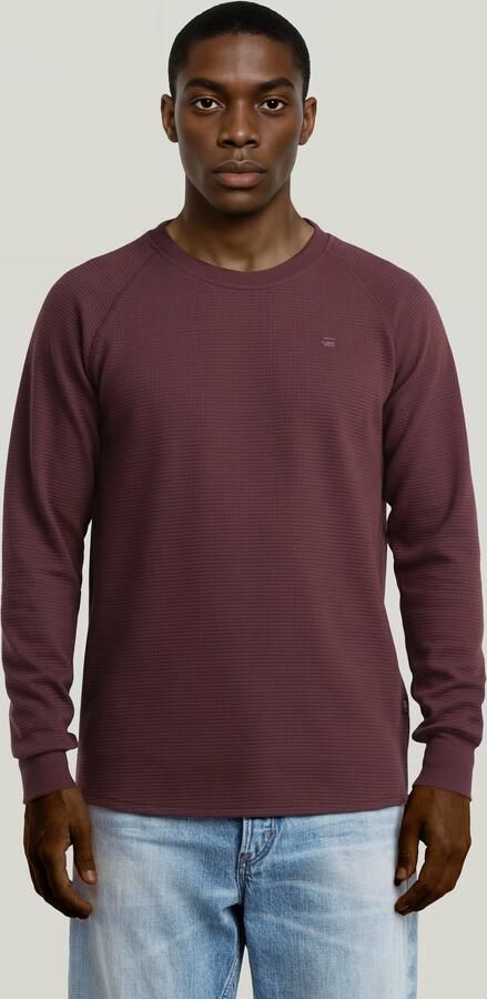 G-Star Raw Regular fit shirt met lange mouwen in gebreide look model 'Jirgi'
