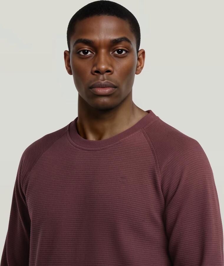 G-Star Raw Regular fit shirt met lange mouwen in gebreide look model 'Jirgi' - Foto 2