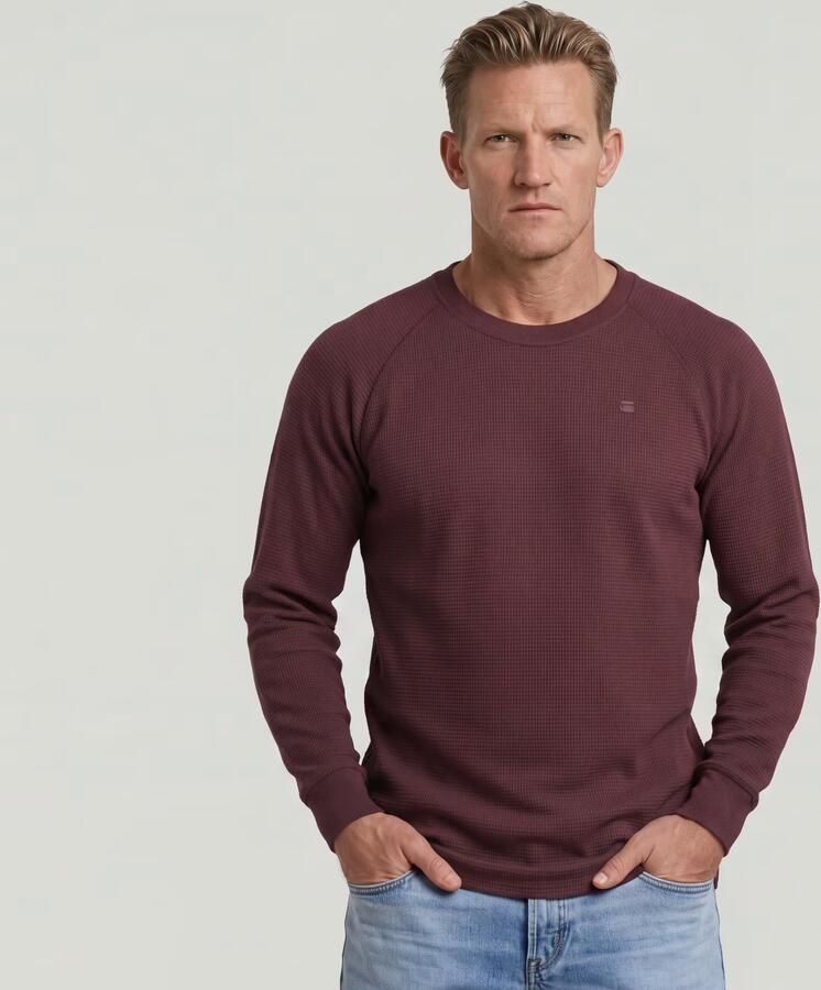 G-Star Raw Regular fit shirt met lange mouwen in gebreide look model 'Jirgi' - Foto 2
