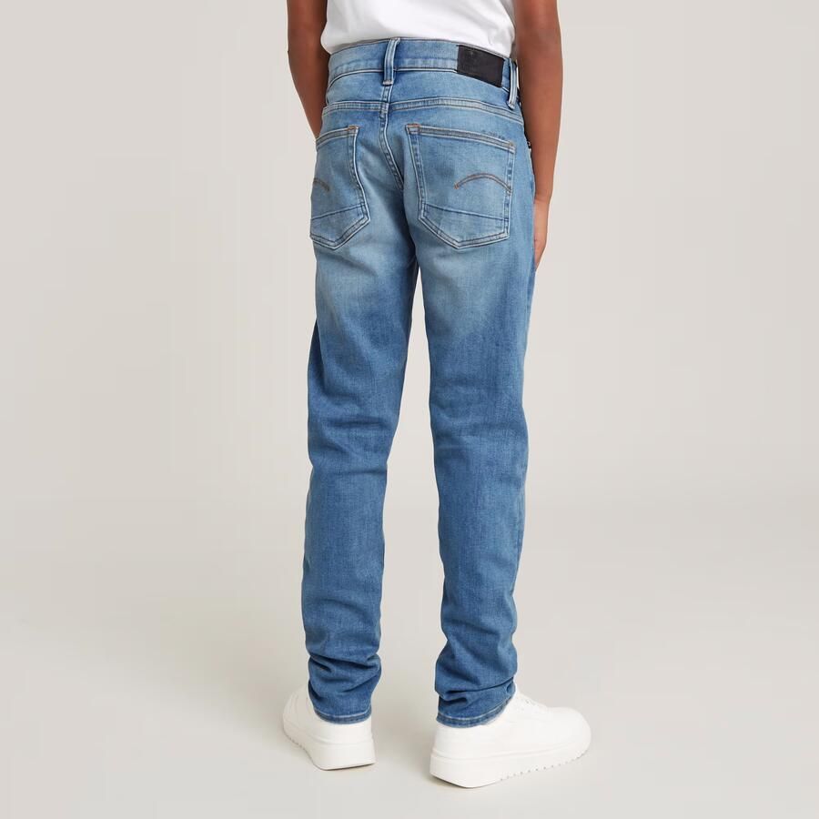 G-Star Raw slim fit jeans sun faded niagara Blauw Jongens Stretchdenim 140