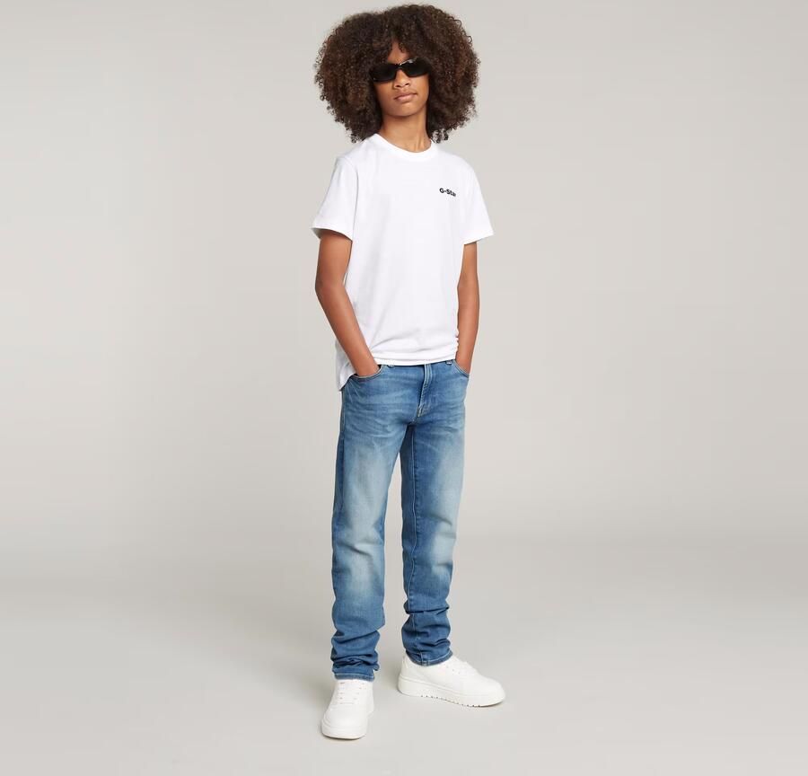 G-Star Raw slim fit jeans sun faded niagara Blauw Jongens Stretchdenim 140 - Foto 5