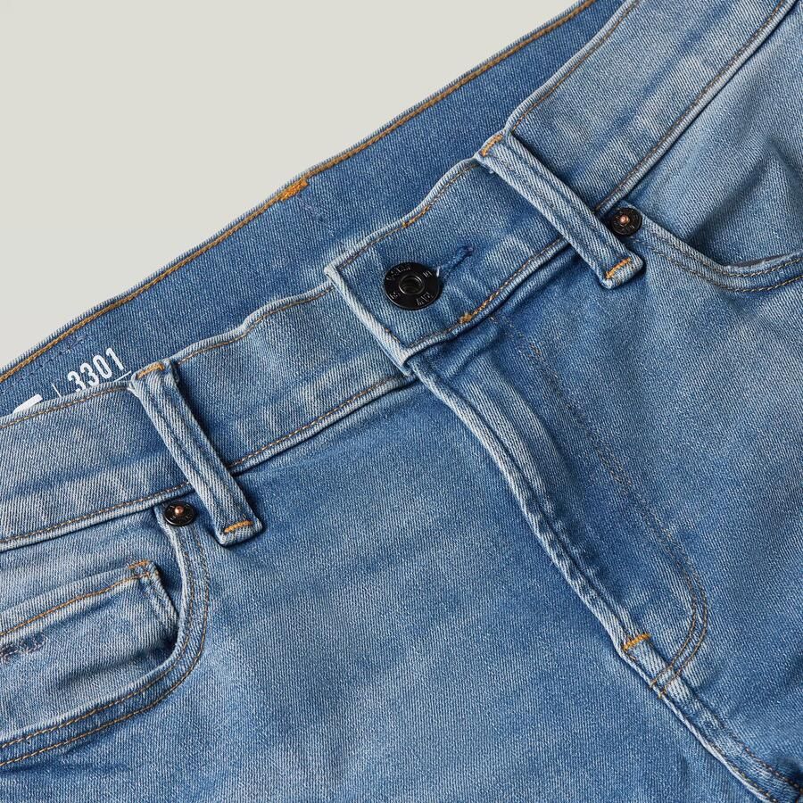 G-Star Raw slim fit jeans sun faded niagara Blauw Jongens Stretchdenim 140 - Foto 4