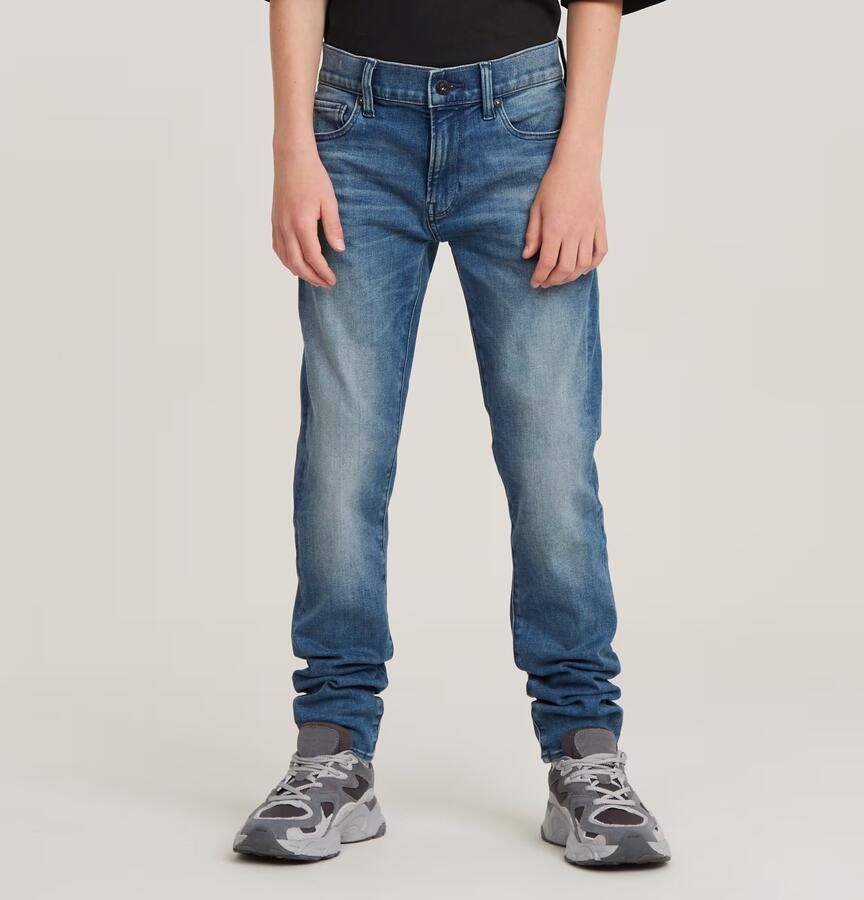 G-Star Raw slim fit jeans faded cascade Blauw Jongens Stretchdenim Effen 140 - Foto 8