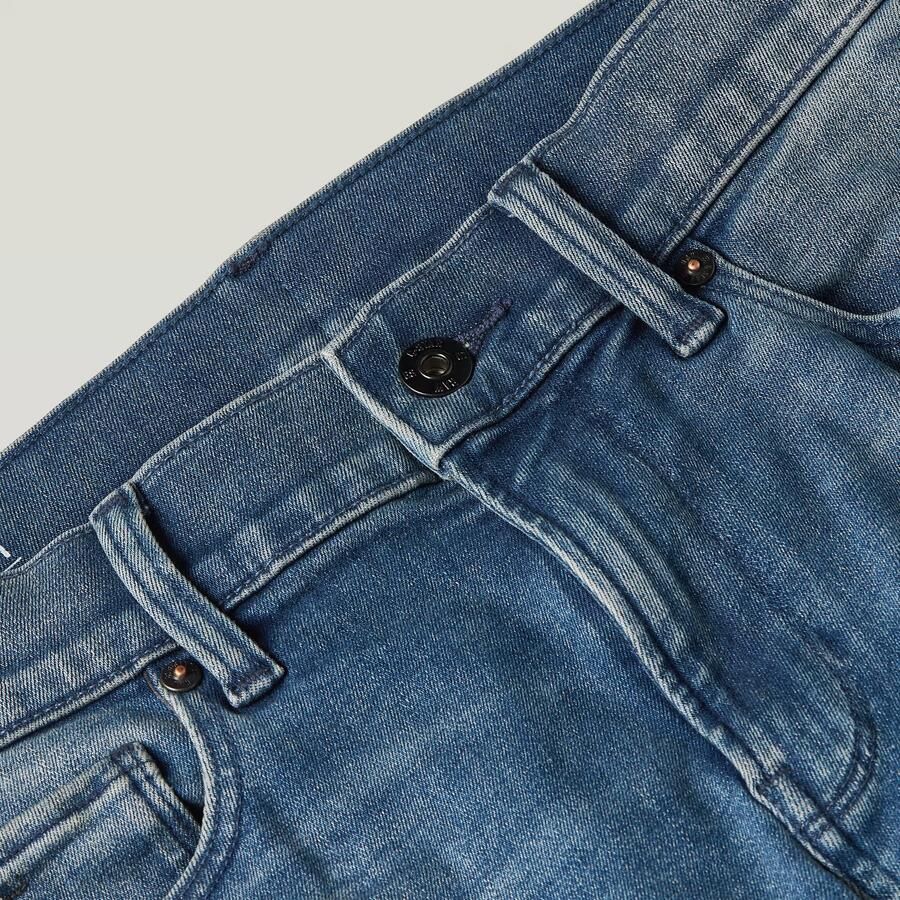 G-Star Raw slim fit jeans faded cascade Blauw Jongens Stretchdenim Effen 140 - Foto 3