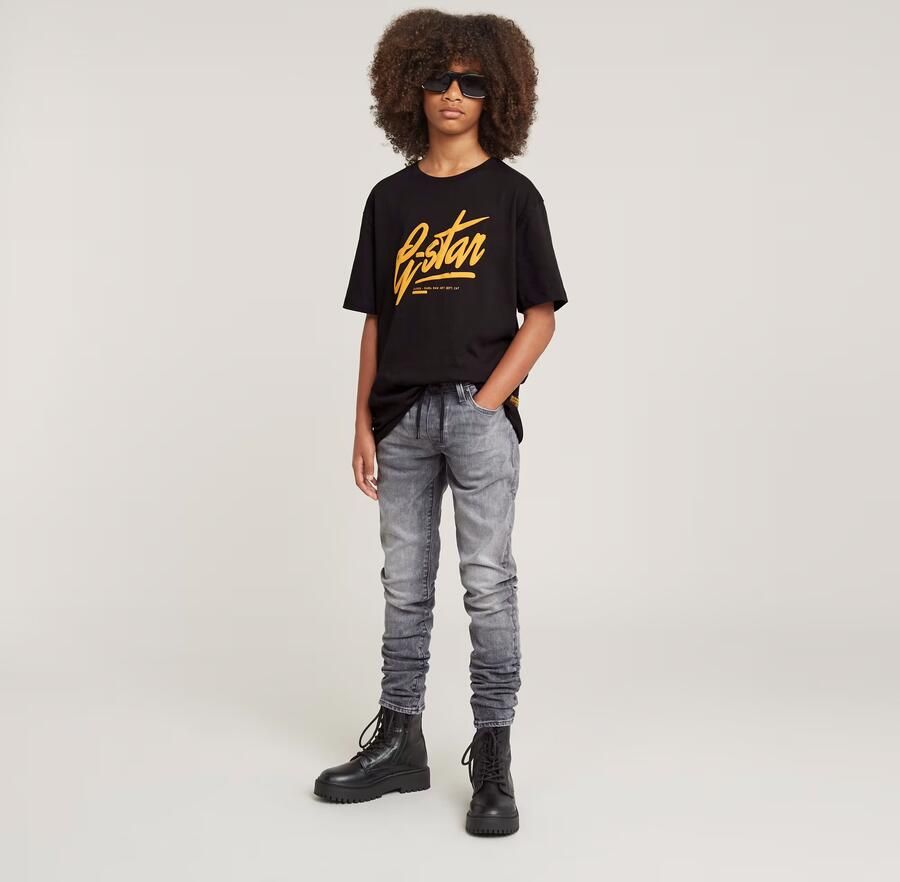 G-Star RAW Jongens 3301 Slim Pull-Up Jeans Grijs jongens - Foto 5