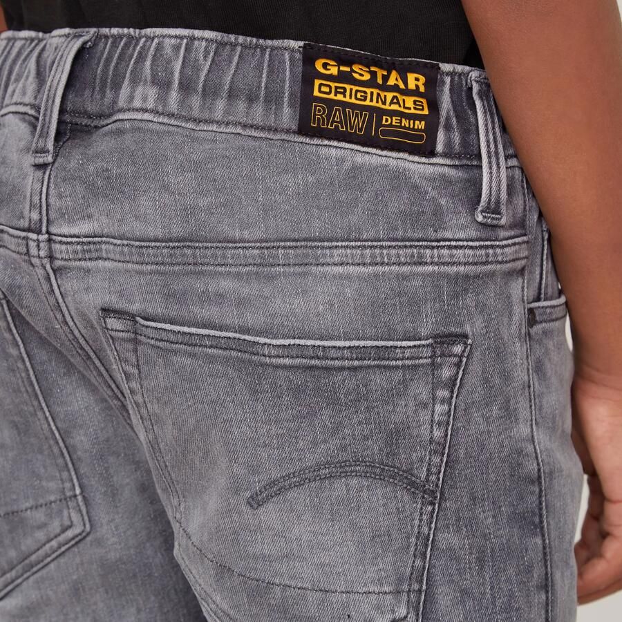 G-Star RAW Jongens 3301 Slim Pull-Up Jeans Grijs jongens