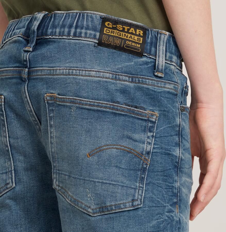 G-Star Raw relaxed jeans sun faded indigo destroyed Blauw Jongens Stretchdenim 152 - Foto 4