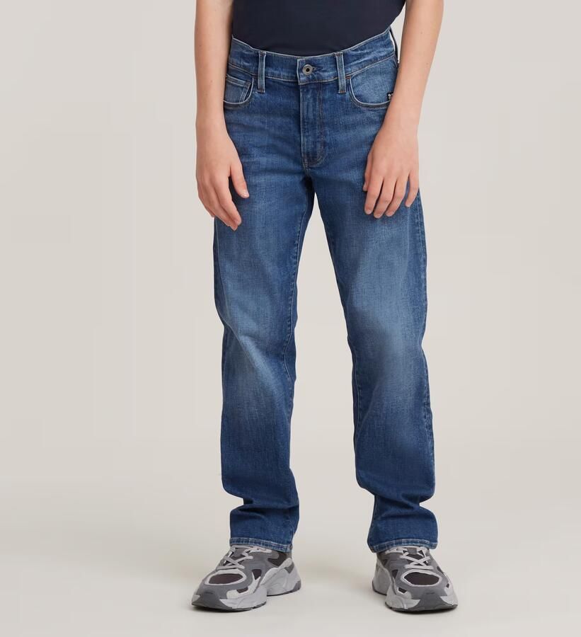 G-Star RAW Jongens 3301 Straight Jeans Midden blauw jongens - Foto 8