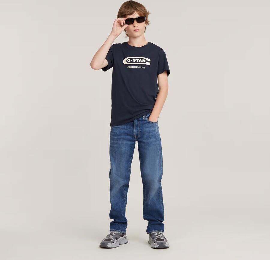G-Star RAW Jongens 3301 Straight Jeans Midden blauw jongens - Foto 3