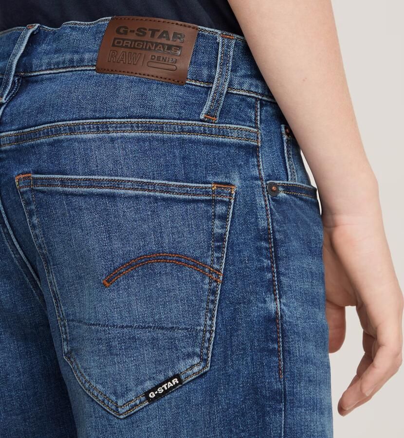 G-Star RAW Jongens 3301 Straight Jeans Midden blauw jongens - Foto 5