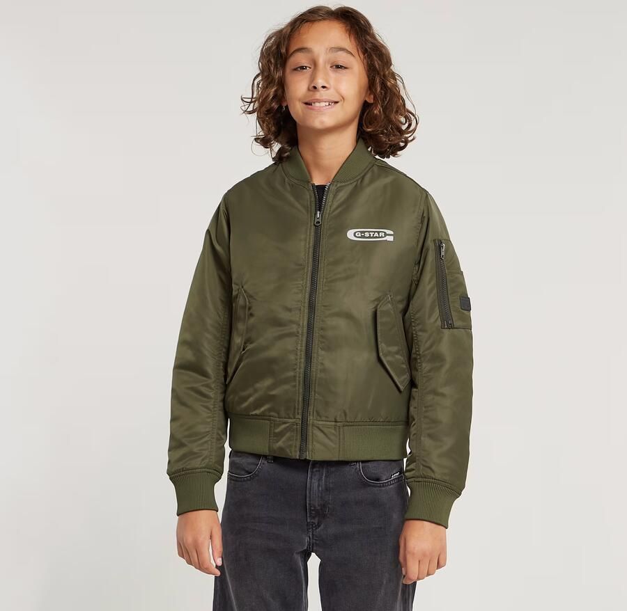 G-Star RAW Jongens Bomberjack Groen jongens - Foto 6