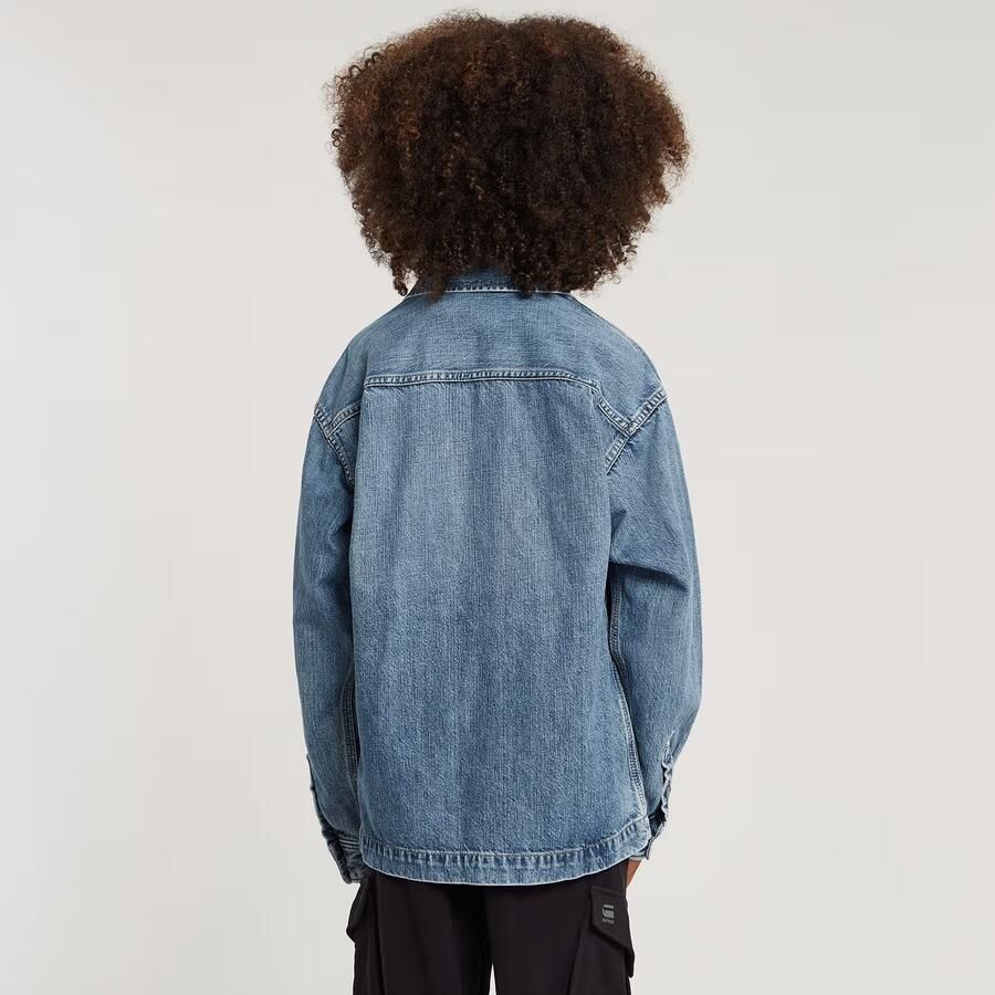 G-Star RAW Jongens Boxy Fit Shirt Midden blauw jongens