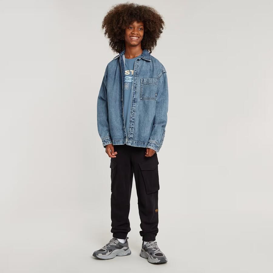 G-Star RAW Jongens Boxy Fit Shirt Midden blauw jongens - Foto 2