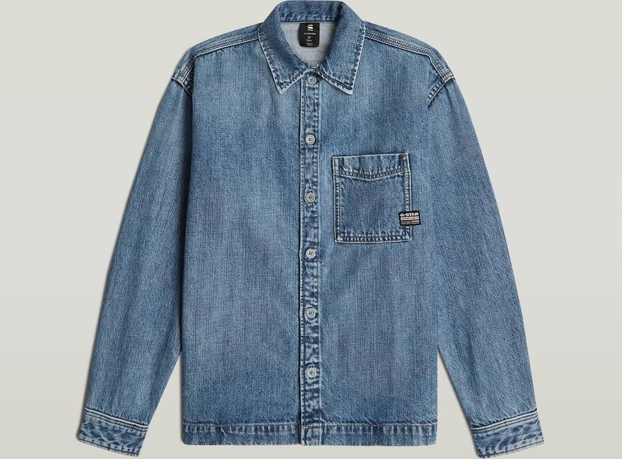 G-Star RAW Jongens Boxy Fit Shirt Midden blauw jongens - Foto 6