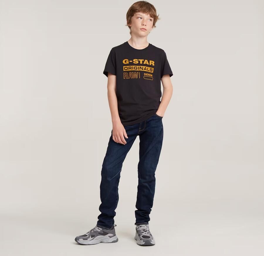 G-Star RAW Jongens D-Staq Slim Jeans Donkerblauw jongens - Foto 4