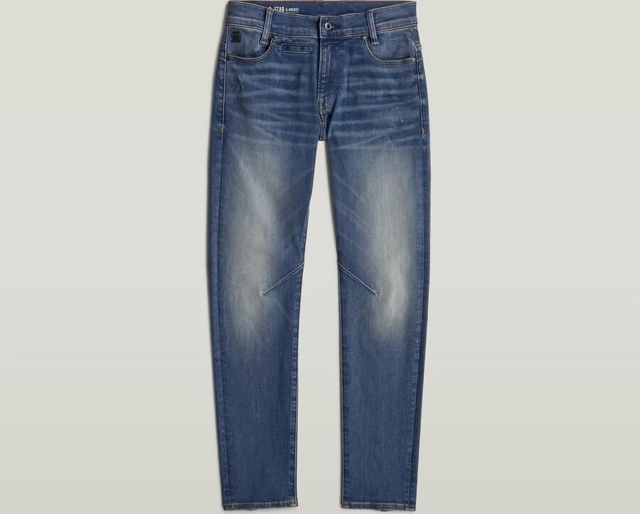 G-Star Raw D-STAQ regular fit jeans sun faded indigo Blauw Jongens Stretchdenim 164 - Foto 6