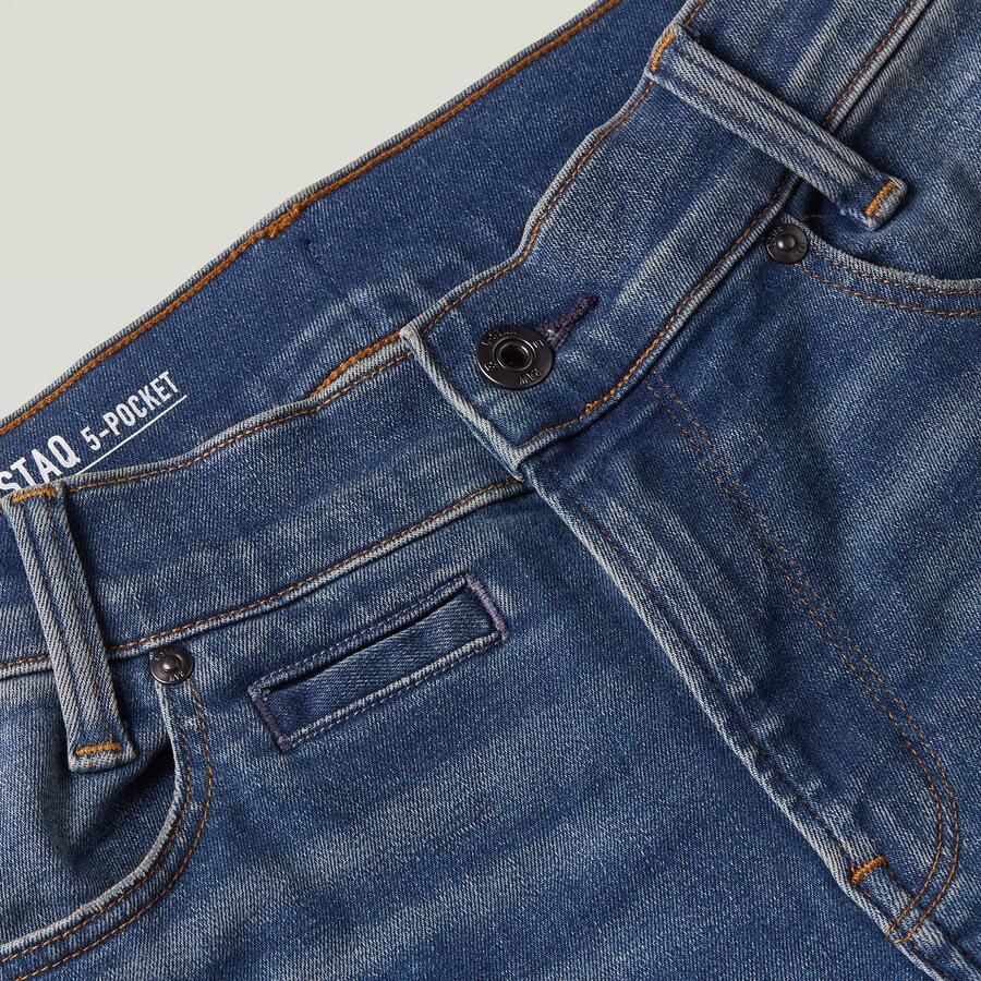 G-Star Raw D-STAQ regular fit jeans sun faded indigo Blauw Jongens Stretchdenim 164 - Foto 2